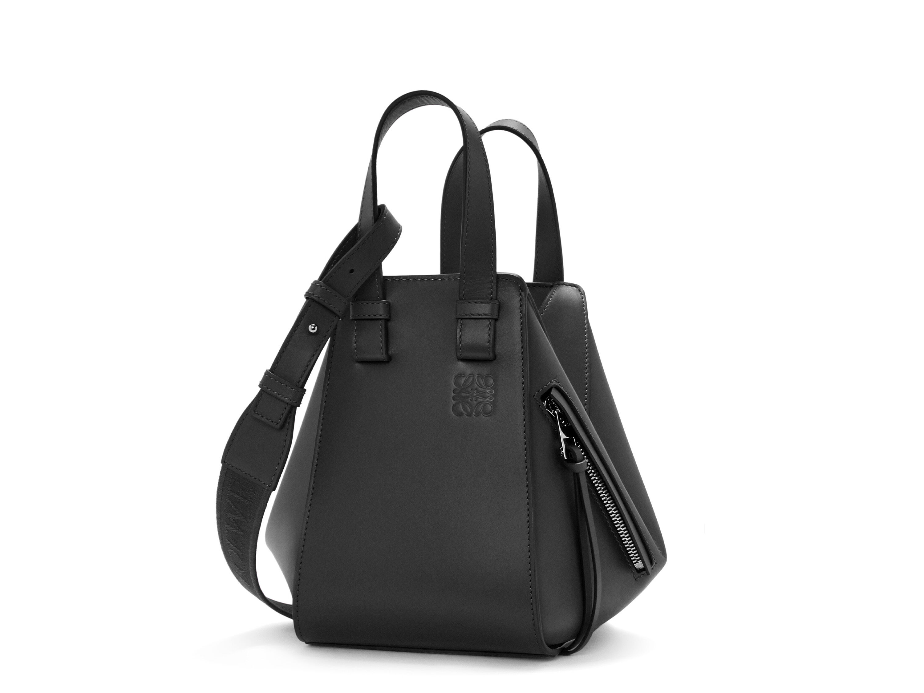 LOEWE ロゴパターン ハンドバッグ LOEWE - 良品 LOEWE ロエベ ロゴ 型押し レザー ハンド ミニ